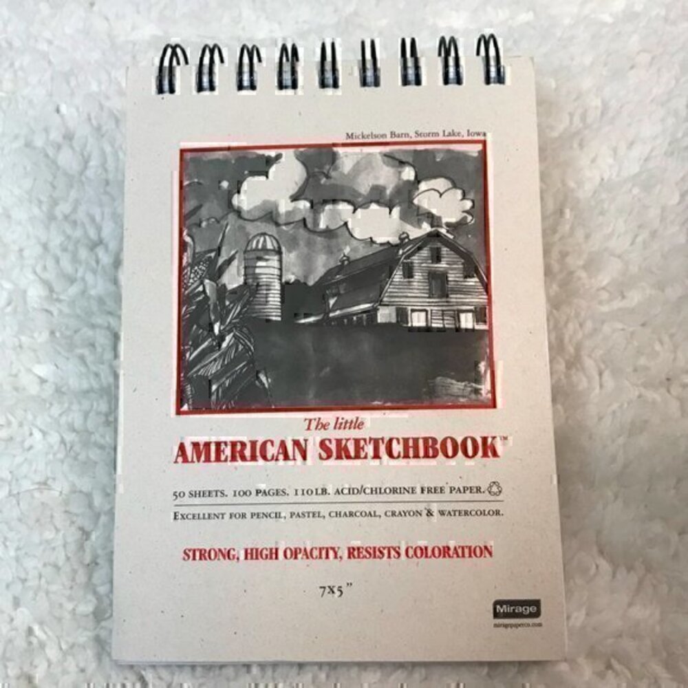 Mirage Paper Co. "The Little American" Spiral Bound Sketchbook